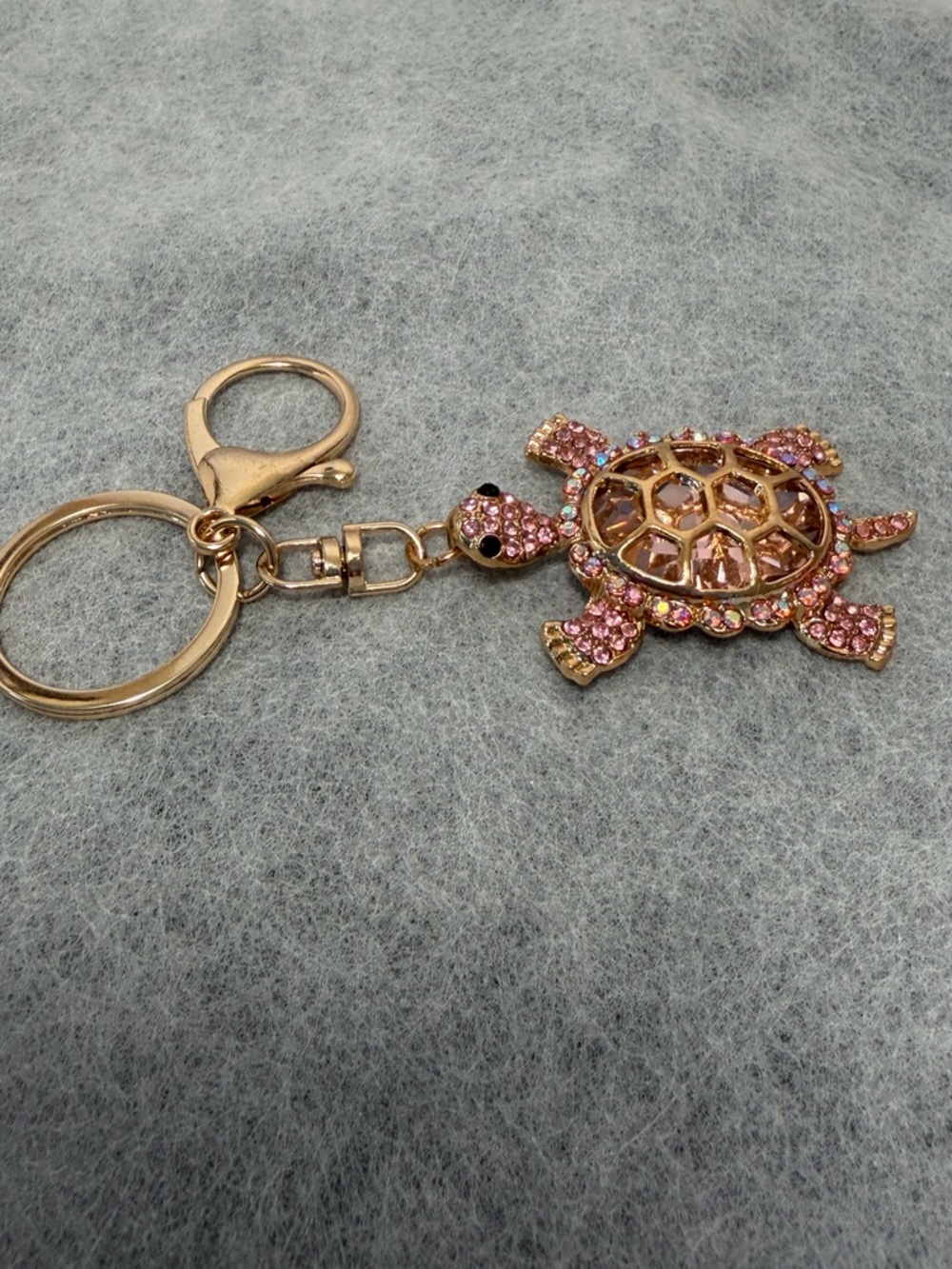Pink Crystal Turtle Keychain/Bag charm Pendant - Picture 4 of 9